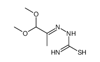 2-(2,2-二甲氧基-1-甲基亚乙基)肼硫代甲酰胺结构式