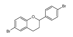 6-bromo-2-(4-bromophenyl)chromane结构式