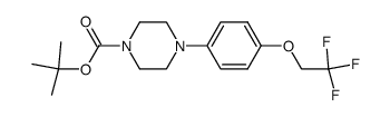 tert-butyl 4-[4-(2,2,2-trifluoroethoxy)phenyl]piperazine-1-carboxylate Structure