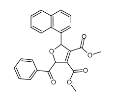 dimethyl 2-benzoyl-5-(naphthalen-1-yl)-2,5-dihydrofuran-3,4-dicarboxylate结构式