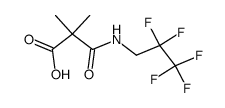 2,2-二甲基-3-氧代-3-((2,2,3,3,3-五氟丙基)氨基)丙酸结构式