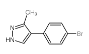 4-(4-Bromophenyl)-3-methyl-1H-pyrazole Structure