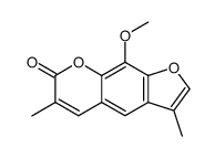 3,4'-dimethyl-8-methoxypsoralen结构式