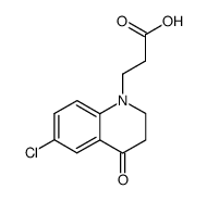 3-(6-chloro-4-oxo-3,4-dihydro-2H-[1]quinolyl)-propionic acid Structure