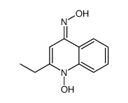 (NE)-N-(2-ethyl-1-hydroxyquinolin-4-ylidene)hydroxylamine结构式