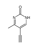 2(1H)-Pyrimidinone, 5-ethynyl-4-methyl- (9CI) Structure