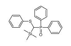 [diphenylphosphoryl(phenylsulfanyl)methyl]-trimethylsilane Structure