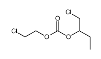 1-chlorobutan-2-yl 2-chloroethyl carbonate结构式