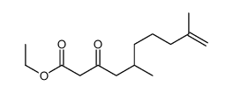 ethyl 5,9-dimethyl-3-oxodec-9-enoate Structure