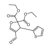 diethyl 4-formyl-3-thiophen-2-yl-3H-furan-2,2-dicarboxylate结构式