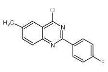 4-CHLORO-2-(4-FLUORO-PHENYL)-6-METHYL-QUINAZOLINE structure