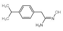 n-hydroxy-2-(4-isopropyl-phenyl)-acetamidine structure