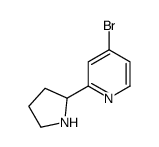 4-溴-2-(吡咯烷-2-基)吡啶结构式