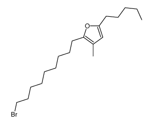 2-(9-bromononyl)-3-methyl-5-pentylfuran结构式