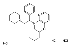 4-(1-phenyl-2-piperidin-1-ylethyl)-2-propyl-2,3-dihydropyrido[3,2-b][1,4]oxazine,trihydrochloride Structure