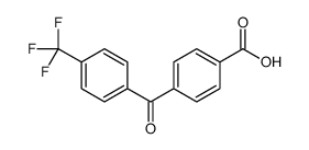 4-[4-(trifluoromethyl)benzoyl]benzoic acid结构式