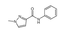 1-methyl-N-phenylpyrazole-3-carboxamide结构式