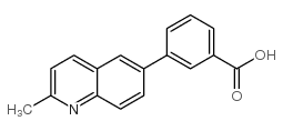 3-(2-Methylquinolin-6-yl)benzoic acid结构式