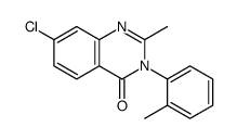 7-chloro-2-methyl-3-(2-methylphenyl)quinazolin-4-one Structure