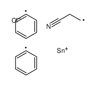 3-[chloro(diphenyl)stannyl]propanenitrile Structure