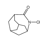 4-chloro-4-azatricyclo[4.3.1.1(3,8)]undecan-5-one结构式