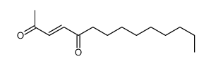 tetradec-3-ene-2,5-dione Structure