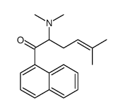 2-(dimethylamino)-5-methyl-1-naphthalen-1-ylhex-4-en-1-one Structure