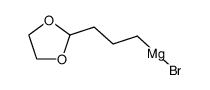 (3-(1,3-dioxolan-2-yl)propyl)magnesium bromide Structure