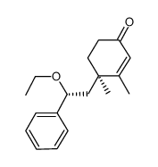 (R)-4-((R)-2-ethoxy-2-phenylethyl)-3,4-dimethylcyclohex-2-enone Structure