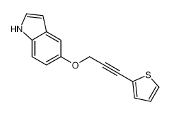 5-(3-thiophen-2-ylprop-2-ynoxy)-1H-indole Structure