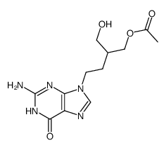 9-<4-acetoxy-3-(hydroxymethyl)but-1-yl>guanine Structure