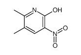 5,6-二甲基-3-硝基-1H-吡啶-2-星空app结构式