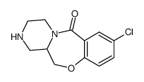 8-chloro-1,2,3,4,12,12a-hexahydro-6H-pyrazino[2,1-c][1,4]benzoxazepin-6-one Structure