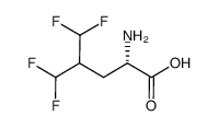 (S)-2-amino-4-difluoromethyl-5,5-difluoro-pentanoic acid结构式