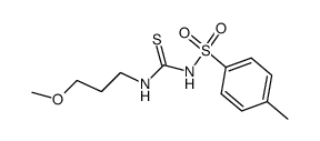 N-(3-methoxy-propyl)-N'-(toluene-4-sulfonyl)-thiourea Structure