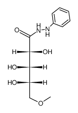 5-O-Methyl-L-arabonsaeure-phenylhydrazid结构式