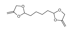 4-methylidene-2-[4-(4-methylidene-1,3-dioxolan-2-yl)butyl]-1,3-dioxolane Structure