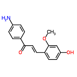 (2E)-1-(4-Aminophenyl)-3-(4-hydroxy-2-methoxyphenyl)-2-propen-1-one Structure