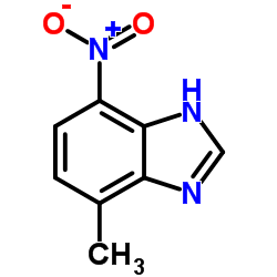 Benzimidazole, 4-methyl-7-nitro- (6CI)结构式