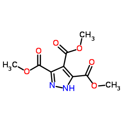 Trimethyl 1H-pyrazole-3,4,5-tricarboxylate structure