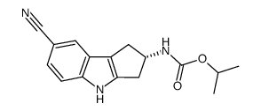 (S)-(7-Cyano-1,2,3,4-tetrahydrocyclopenta[b]indol-2-yl)carbamic Acid Isopropyl Ester Structure