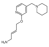 4-[4-(piperidin-1-ylmethyl)pyridin-2-yl]oxybut-2-en-1-amine Structure