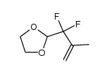 2-(1,1-difluoro-2-methyl-2-propenyl)-1,3-dioxolane Structure