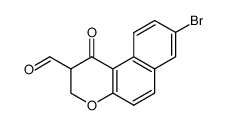 8-Bromo-2-formyl-1-oxo-1H-2,3-dihydronaphtho<2,1-b>pyran Structure