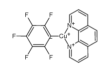 (1,10-phenanthroline)pentafluorophenylcopper结构式