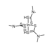 indium(III) tris(dimethyldithiocarbamate) Structure