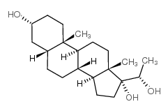 Pregnane-3,17,20-triol,(3a,5b,20S)- structure