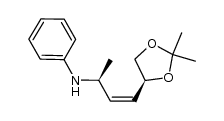 N-[(S,Z)-4-[(S)-2,2-dimethyl-1,3-dioxolan-4-yl]-3-buten-2-yl]aniline Structure