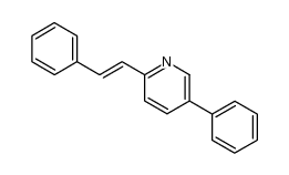 5-phenyl-2-trans-styryl-pyridine结构式