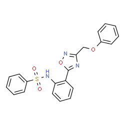 N-{2-[3-(Phenoxymethyl)-1,2,4-oxadiazol-5-yl]phenyl}benzenesulfonamide picture